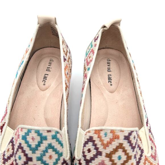 David Tate Sangria Woven Espadrille Flat Women's Diamond Multi Size US7.5WW EU38 - Picture 10 of 11